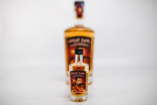 Great Earl Single Grain Irish Whiskey 50ml/5cl – Please note size: 50ml
