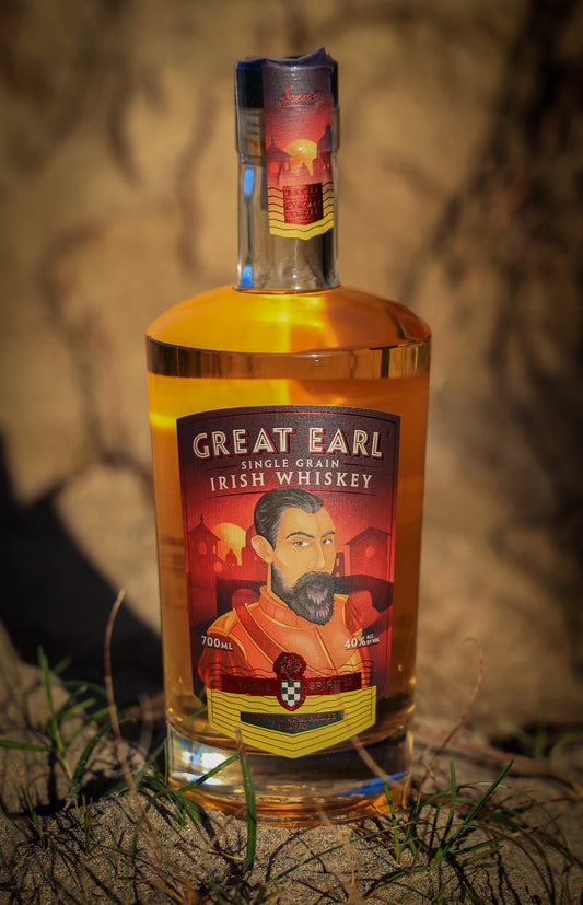 * SALE PRICE $39.99 (was $45.00) Great Earl Single Grain Irish Whiskey 750ml/75cl