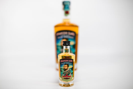 Spanish Earl Single Malt Irish Whiskey 50ml/5cl – Please note size: 50ml